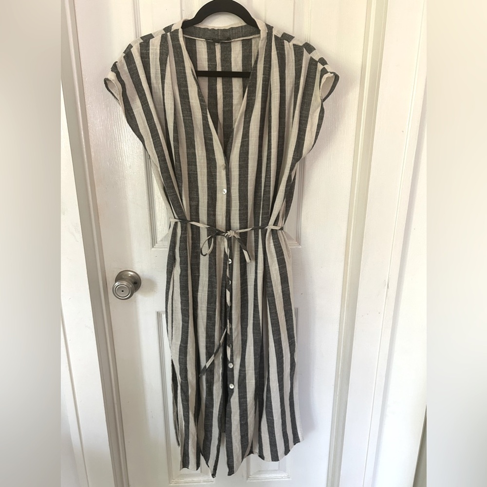 Grade and gather midi dress